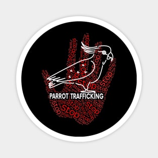 Cockatoo Parrot Stop Trafficking Magnet